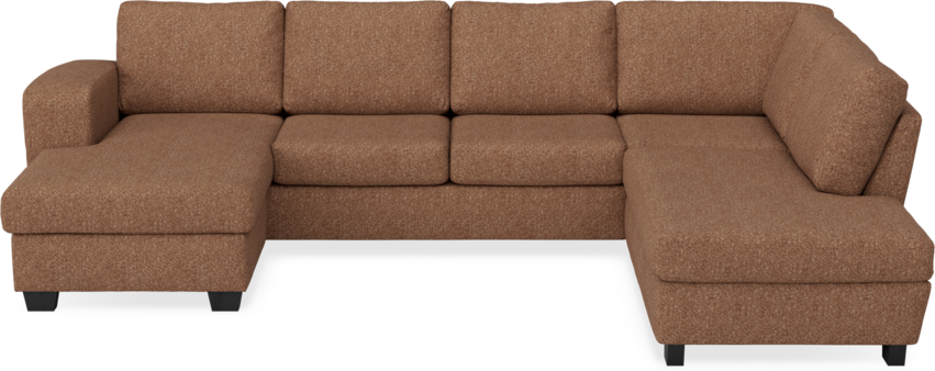 Friday - 3-sits soffa med schäslong vänster och divan höger - Orange