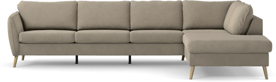 County - 3-sits soffa med divan höger - Beige