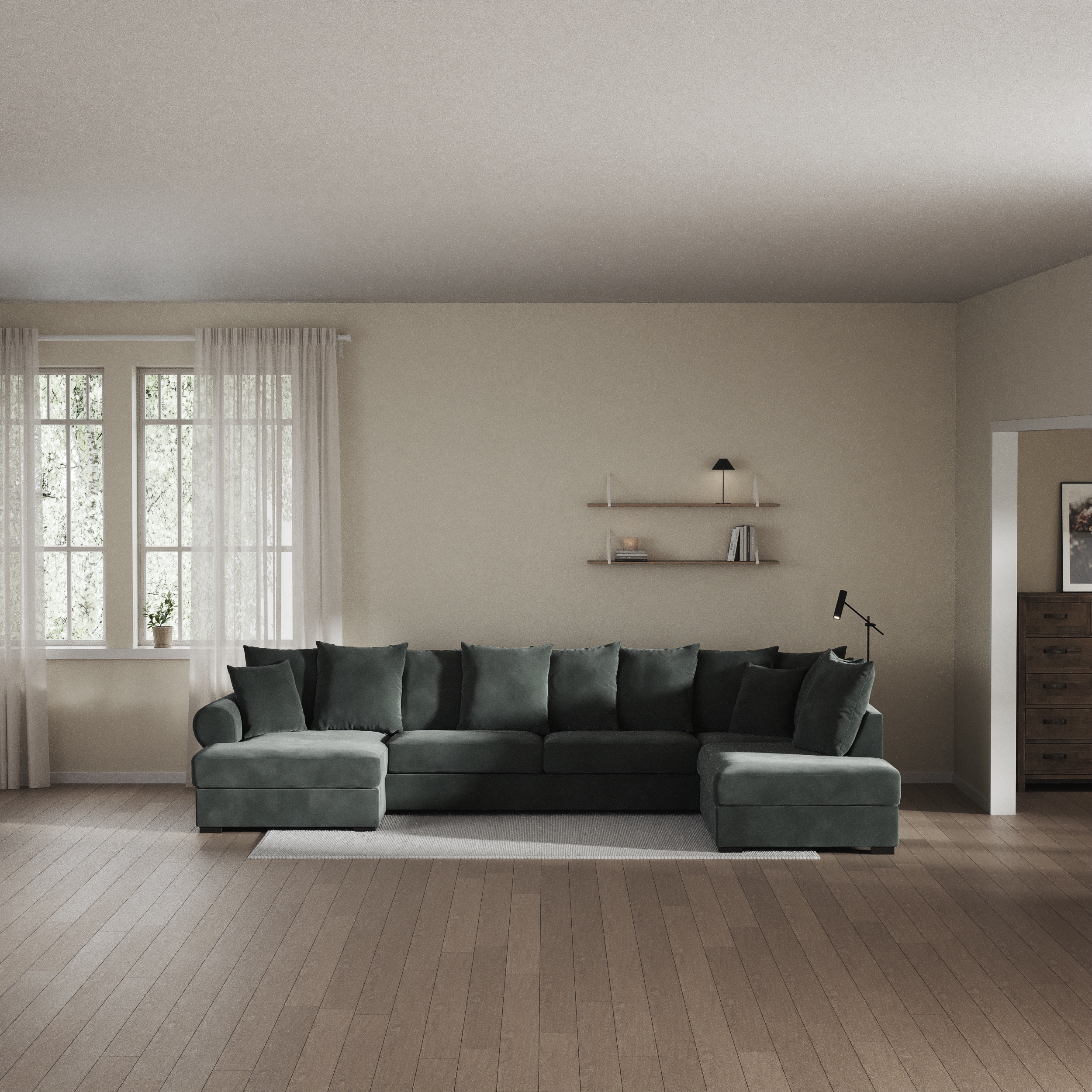Town - 3-sits soffa med divan höger och schäslong vänster - inspiration