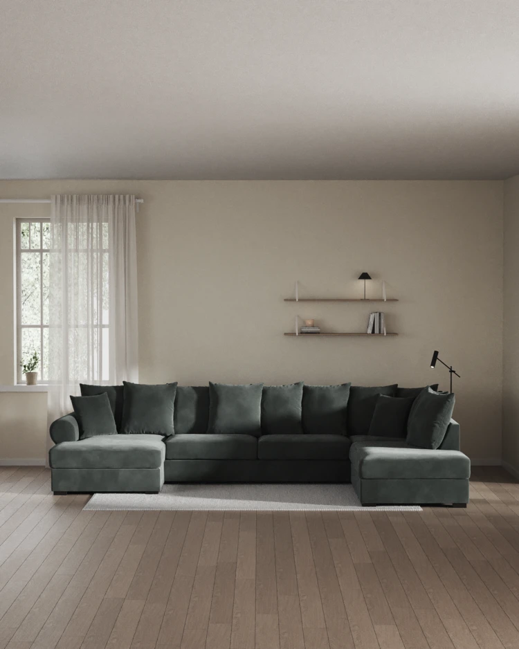 Town - 3-sits soffa med divan höger och schäslong vänster - inspiration