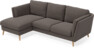 Madison Lux - 2-sits soffa med schäslong vänster - Grå