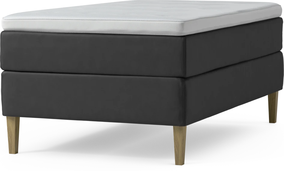 Delux Exclusive - Kontinentalsäng, enkelsäng 120 cm med bäddmadrass och sängben