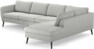 County - 3-sits soffa med divan höger - Grå