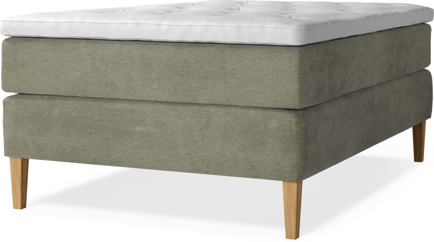 Delux Dream - Kontinentalsäng, enkelsäng med bäddmadrass - Beige