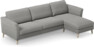 Bridge - 3-sits soffa med schäslong höger - Grå