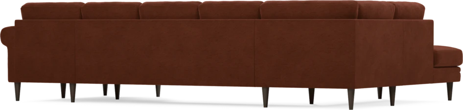Eden - 3-sits soffa med divan vänster och schäslong höger - Orange