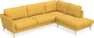 Bridge - 3-sits soffa med divan höger - Gul
