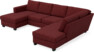 Friday - 3-sits soffa med schäslong vänster och divan höger - Rosa