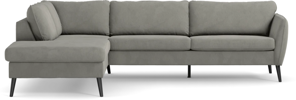 County - 2,5-sits soffa med divan vänster - Grå