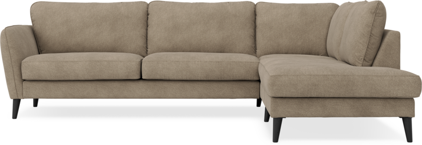 Bridge - 3-sits soffa med divan höger - Brun