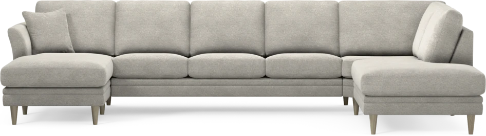 Eden - 3-sits soffa med schäslong vänster och divan höger - Grå