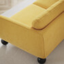 Madison Lux - 2-sits soffa med schäslong vänster - Gul