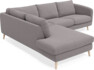 Madison - 2-sits soffa med divan vänster - Grå