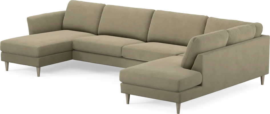 Bridge - 3-sits soffa med schäslong vänster och divan höger - Beige