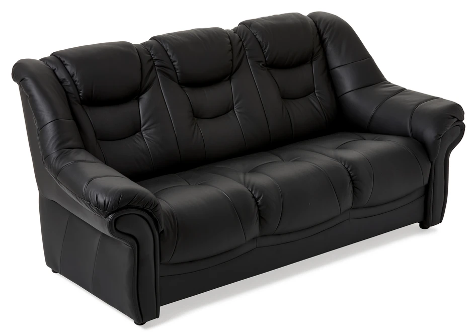 Lotus - 3-sits soffa - Svart