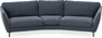 Madison - 3-sits soffa svängd, 90 cm - Blå