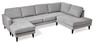 Sierra - 3-sits soffa med schäslong vänster och divan höger - Grå