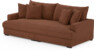 Rossi - 3-sits soffa, hel dyna - Orange