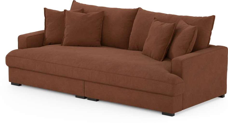 Rossi - 3-sits soffa, hel dyna - Orange