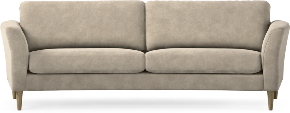 Bridge - 3-sits soffa svängd - Beige