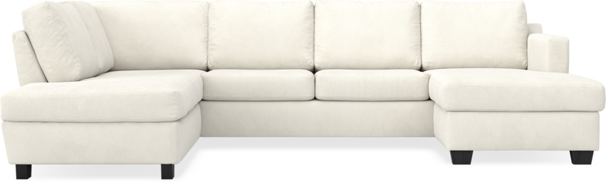 Friday - 3-sits soffa med divan vänster och schäslong höger - Vit