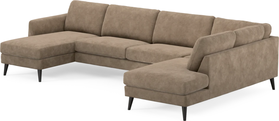 Bridge - 3-sits soffa med schäslong vänster och divan höger - Beige
