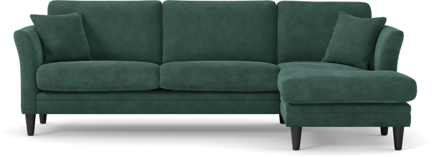 Eden - 2,5-sits soffa med schäslong - Blå