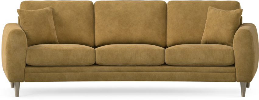 Eden - 3-sits soffa svängd - Gul