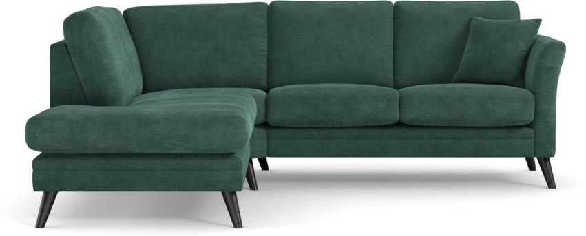 Eden - 2-sits soffa med divan - Blå