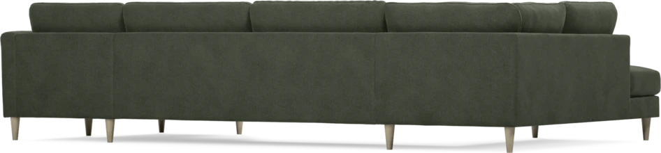 Bridge - 3-sits soffa med divan vänster och schäslong höger - Grön