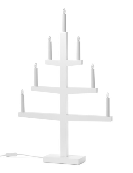 Tripp - Adventsljusstake - Vit