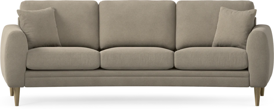 Eden - 3-sits soffa svängd - Beige