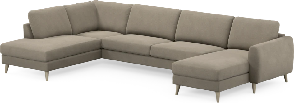 Bridge - 3-sits soffa med divan vänster och schäslong höger - Beige