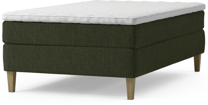 Delux Sense, Kontinentalsäng, enkelsäng 120 cm med bäddmadrass och sängben