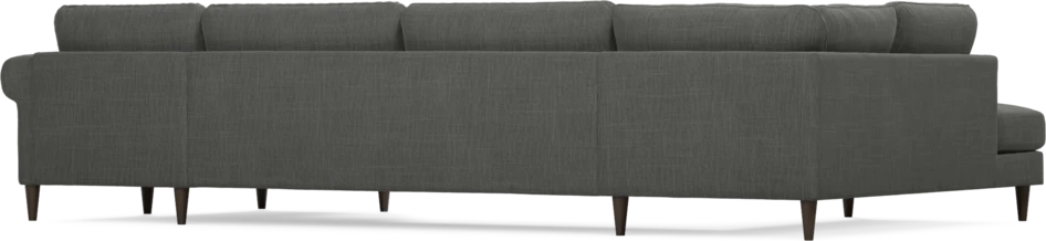 Bridge - 3-sits soffa med divan vänster och schäslong höger - Grå