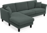 Eden - 2,5-sits soffa med schäslong - Grå