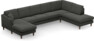 Eden - 3-sits soffa med schäslong vänster och divan höger - Grå