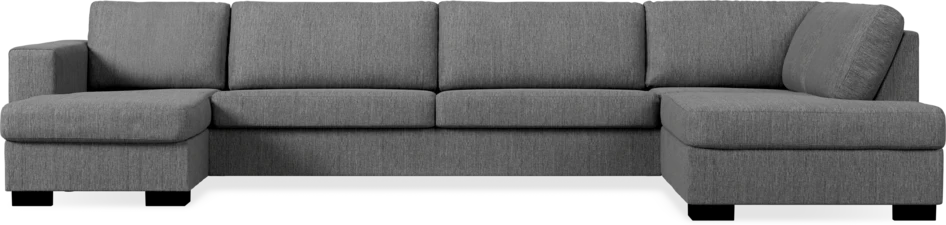 Nevada - 4-sits soffa med schäslong vänster och divan höger - Grå