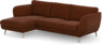Madison Lux - 2-sits soffa med schäslong vänster - Orange