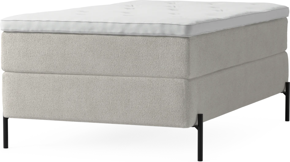 Delux Exclusive - Kontinentalsäng, enkelsäng 120 cm med bäddmadrass och sängben
