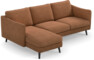 Madison Lux - 2-sits soffa med schäslong vänster - Orange