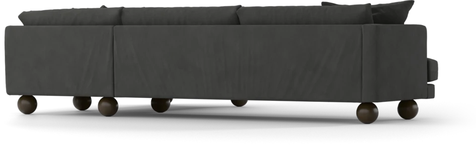 Harper - 3-sits soffa med divan höger - Grå