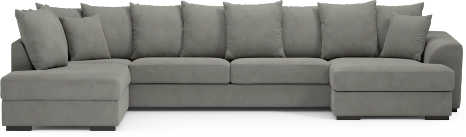 Town - 3-sits soffa med divan vänster och schäslong höger - Grå