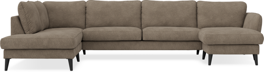 Bridge - 3-sits soffa med divan vänster och schäslong höger - Gul