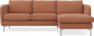 Madison - 2-sits soffa med schäslong höger - Orange