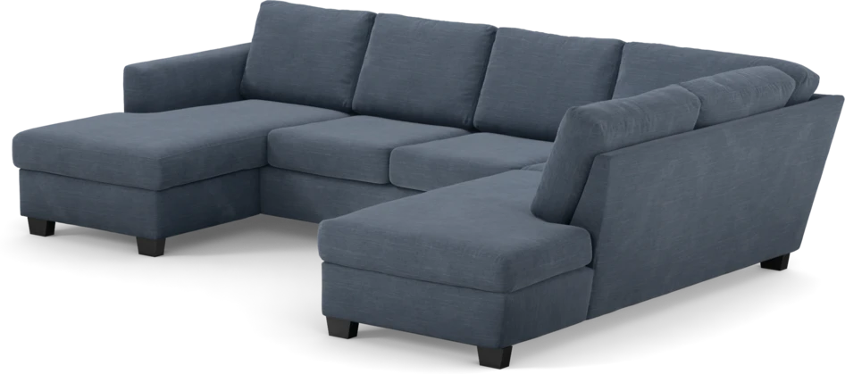 Friday - 3-sits soffa med schäslong vänster och divan höger - Blå