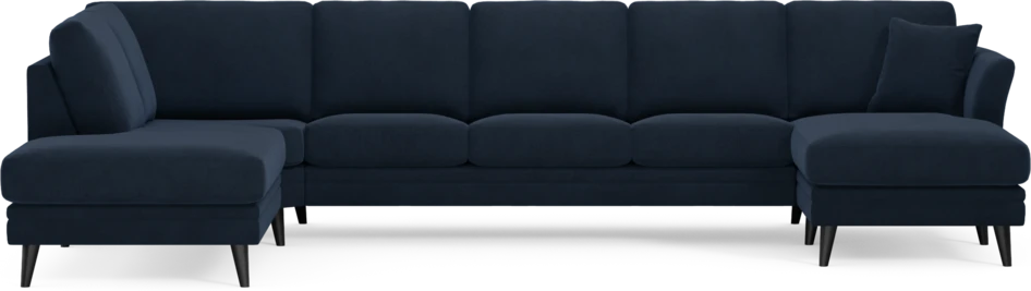 Eden - 3-sits soffa med divan vänster och schäslong höger - Blå