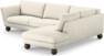 Madison Lux - 3-sits soffa med divan höger - Vit