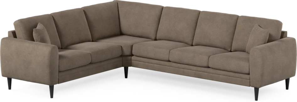 Eden - Hörnsoffa, 2+3-sits - Brun