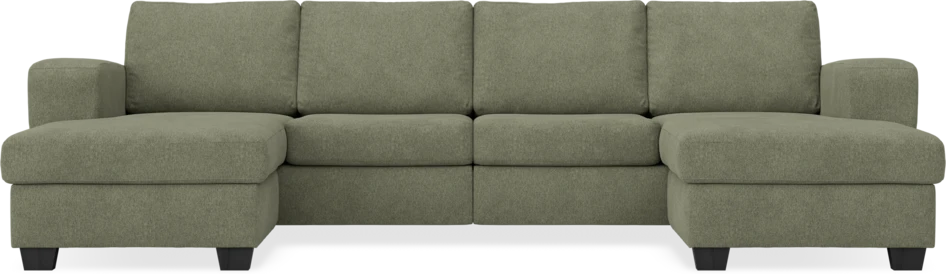 Friday - 2-sits soffa med två schäslonger - Vit